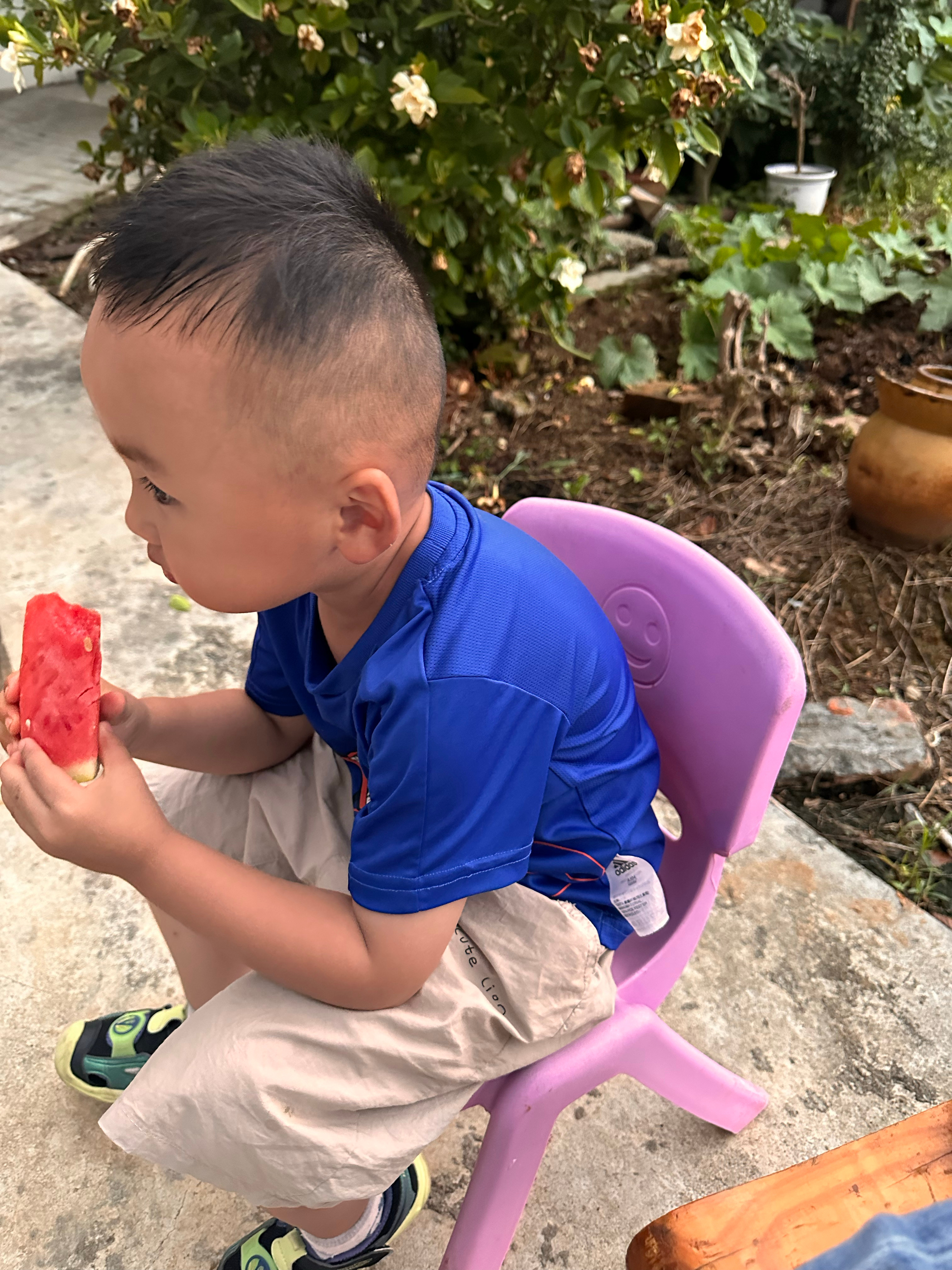 出门比在家累多了端午回了老家孩子们体验了回村的快乐孩子们玩开心了我累了 