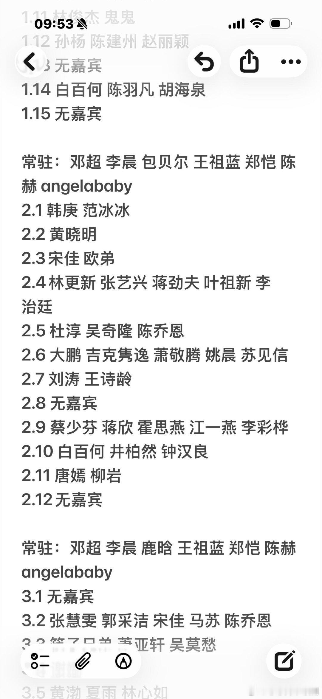奔跑吧初代跑男嘉宾（1-4季）奔跑吧‖ 