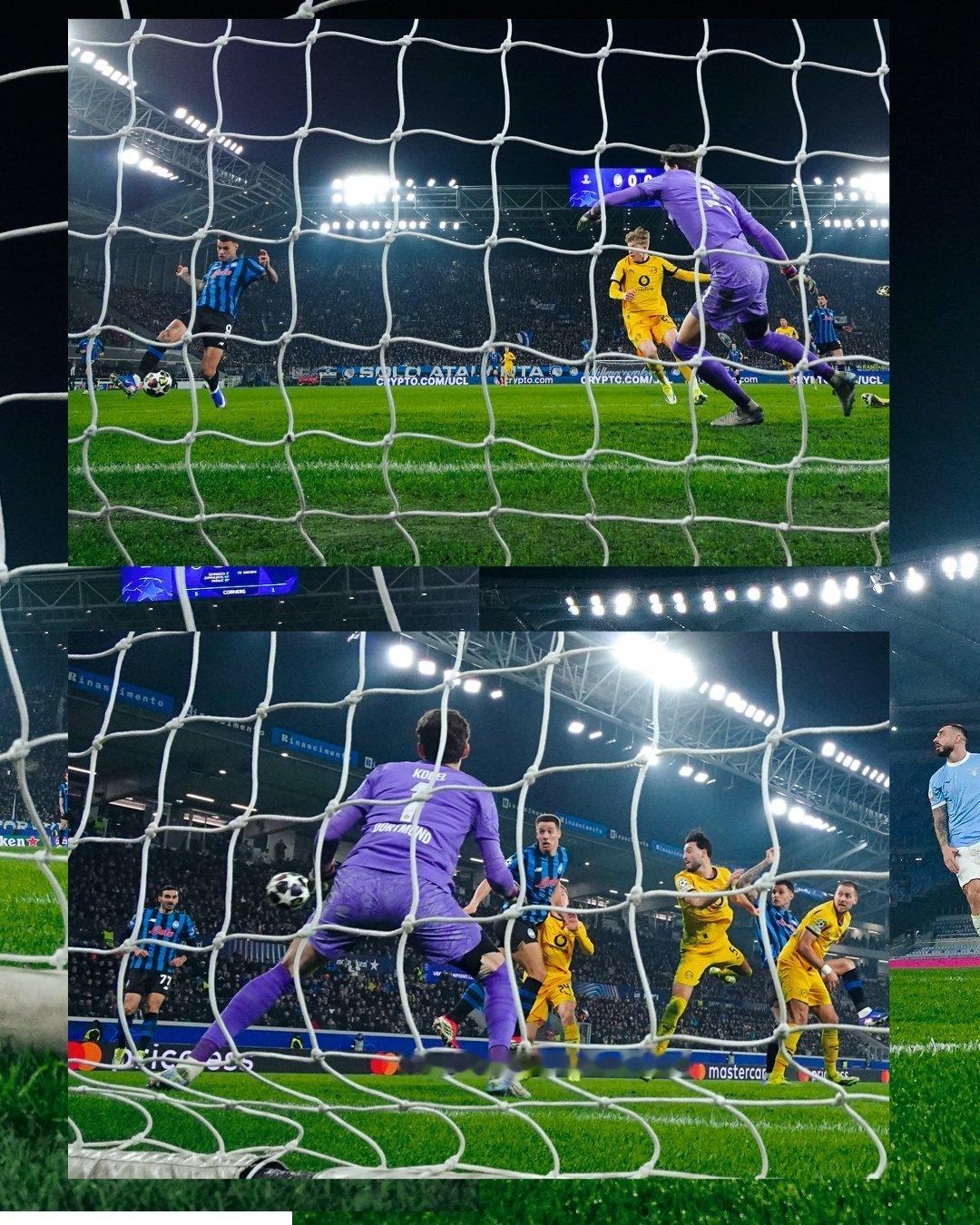 赛季进球回顾📸那些球门背后的精彩瞬间⚽️亚特兰大冲啊  🖤💙 