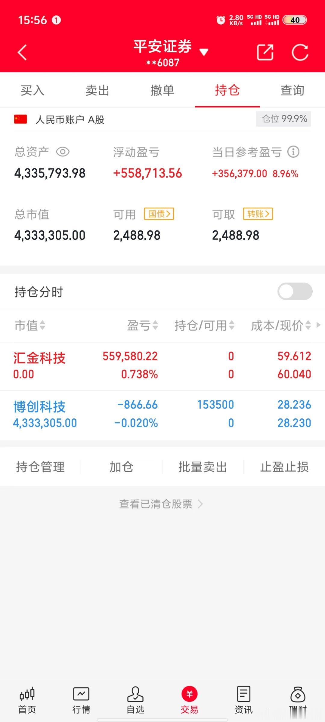 今天是12月17号星期二！韩云嵩（100万）翻倍操作之旅的第50天；今日卖出：汇