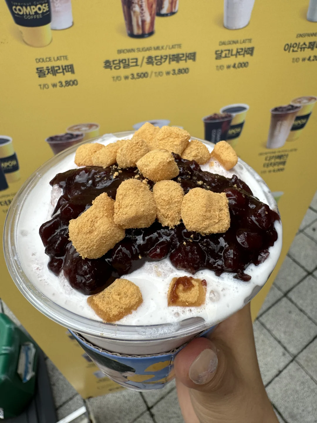 来首尔🇰🇷就是为了这一口红豆牛乳年糕冰！！