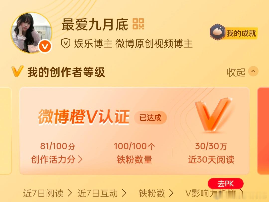 这个创作活力分是什么。。也算橙v指标嘛。。。