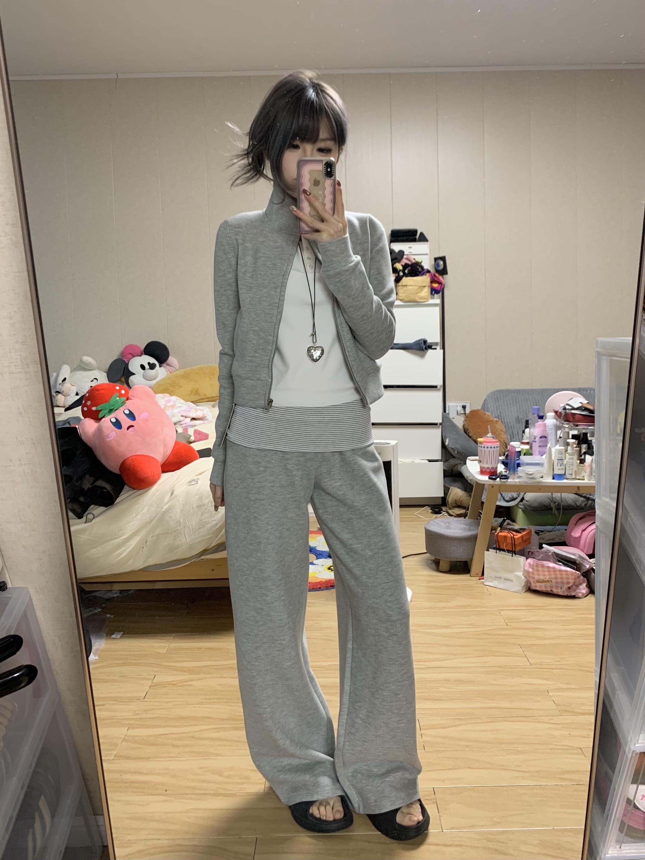 开春卫衣运动套装穿搭分享～