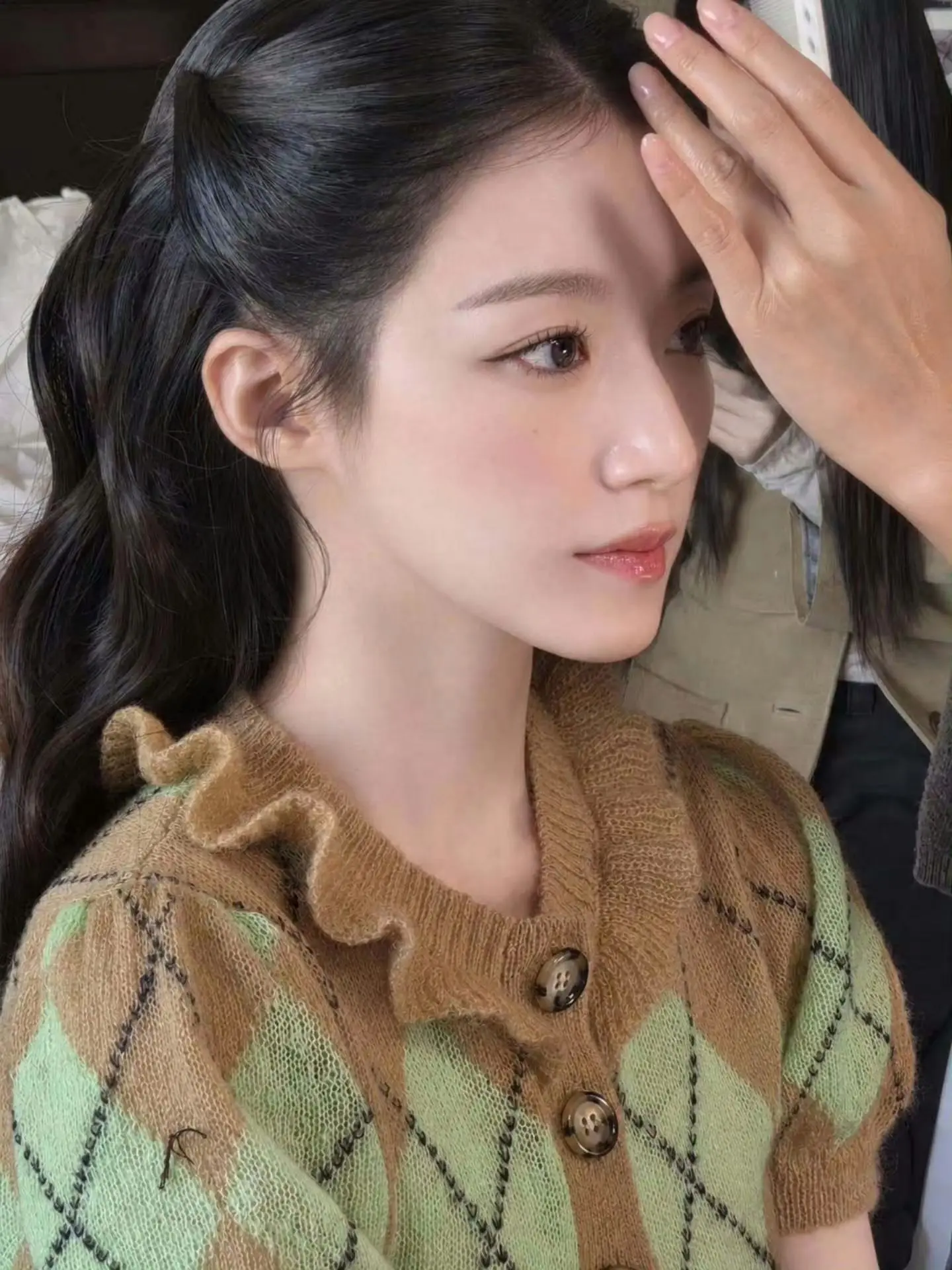 261024 化妆师IG更新舒华相关图片  多伦多时期的舒华  舒舒侧脸好漂亮