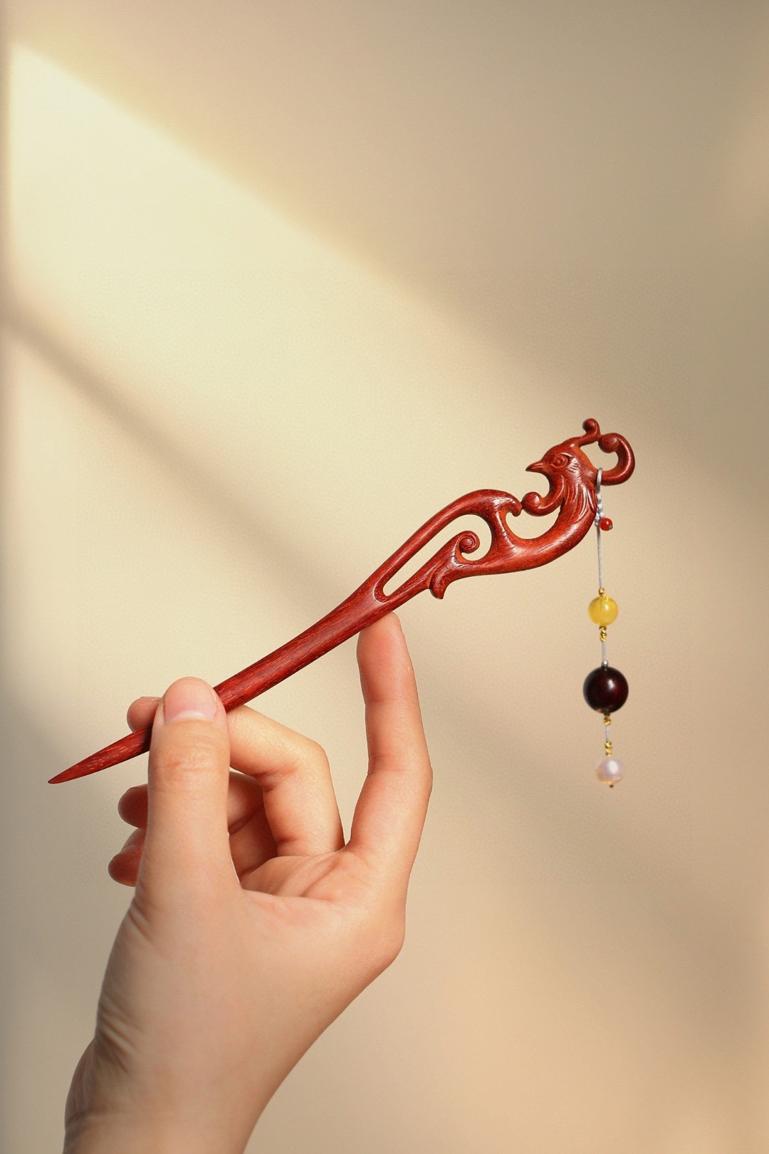 紫檀｜发簪 合集 💕 小叶紫檀【凤鸣】发簪