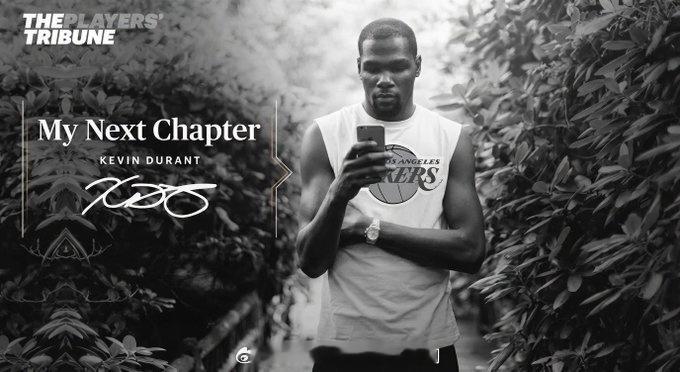 美媒Hater Report晒图嘲讽杜兰特：“杜兰特￼被横扫以后在《球员论坛》发