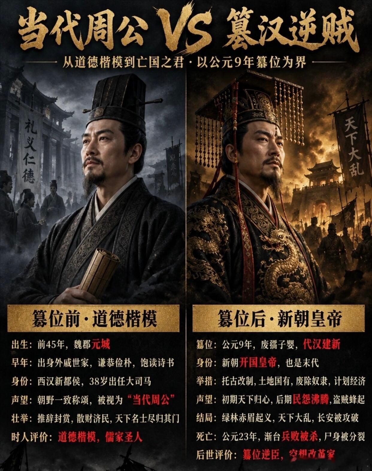 如果王莽真是穿越者，那他为什么会失败？历史 王莽 穿越者 历史人物 中国历史 ​