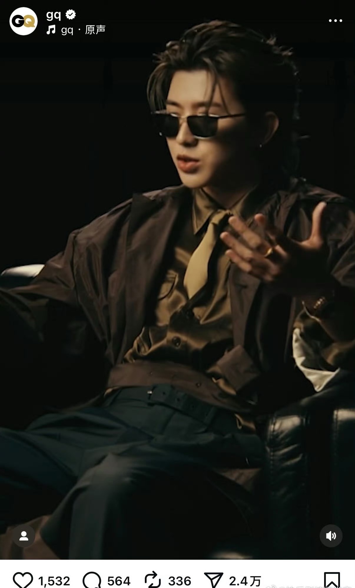 母版GQ三十周年盛典的蔡徐坤帅炸！GQ亲自下场安利新歌《What a Day》，