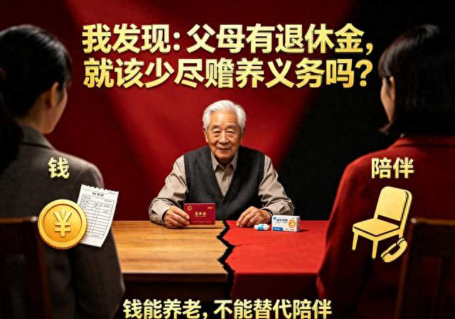 我发现：父母有退休金，就该少尽赡养义务吗？