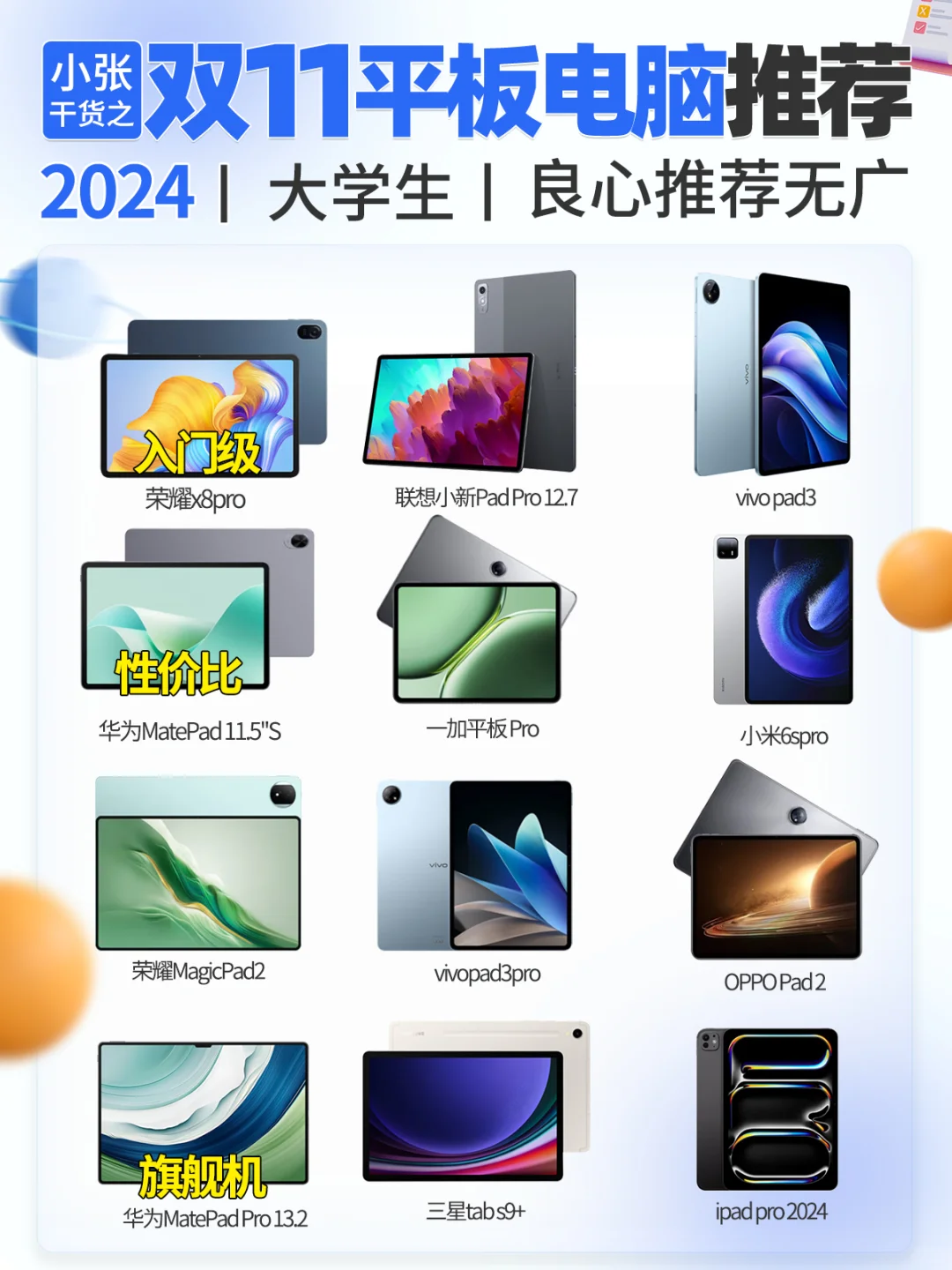 双11平板电脑推荐🔥照着买就对了❗
