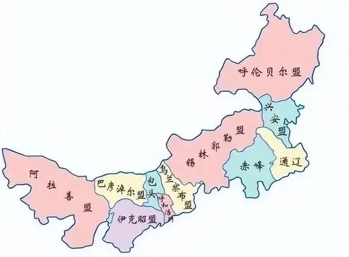 内蒙古12个市（盟）的特色
