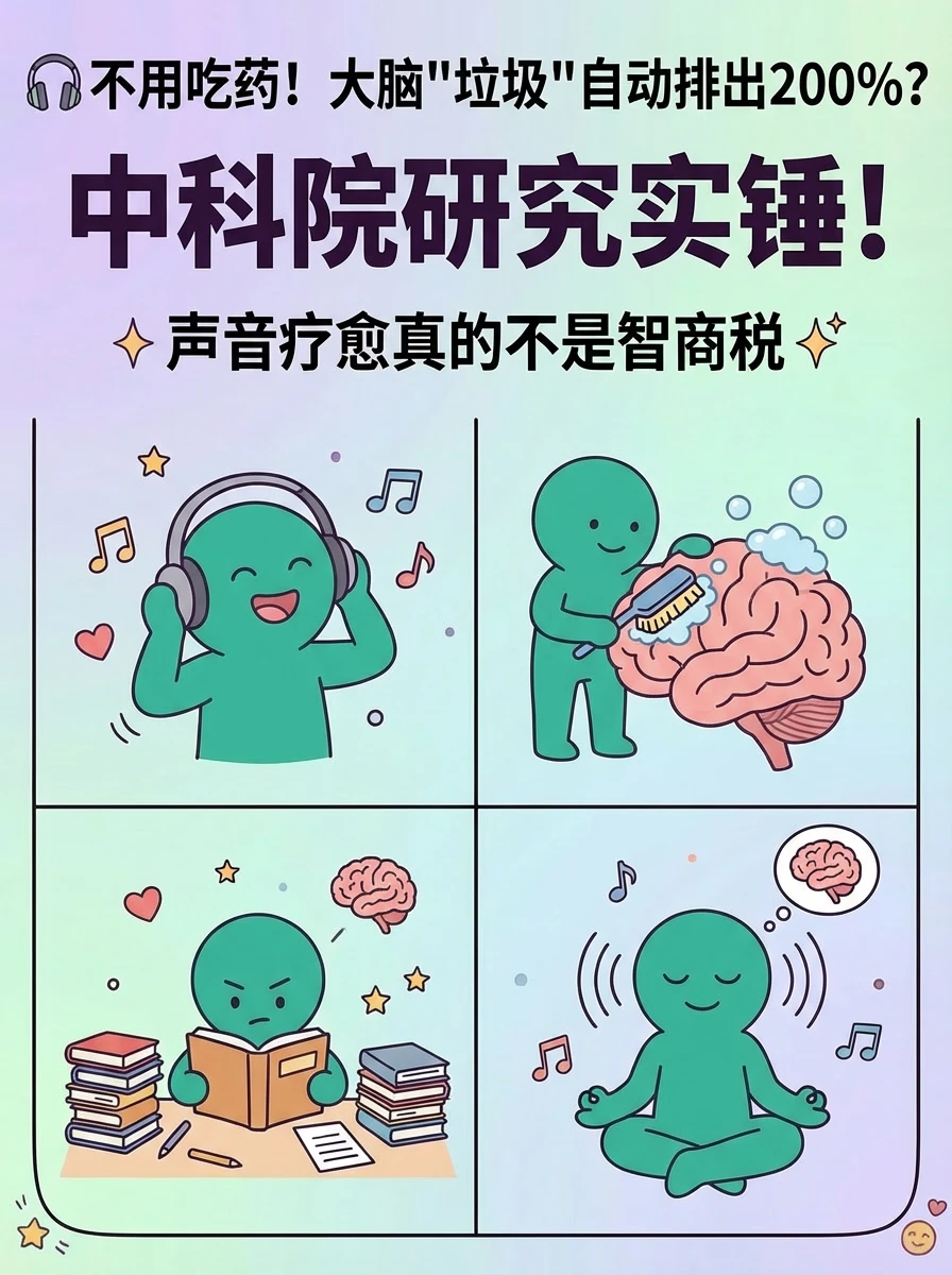 不用吃药！大脑“垃圾”自动排出200%？