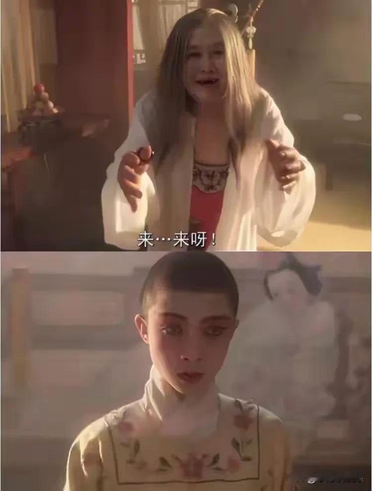 小的时候在露天电影看到这一幕后，做了好几次噩梦！
虽然小的时候不知道发生了什么，
