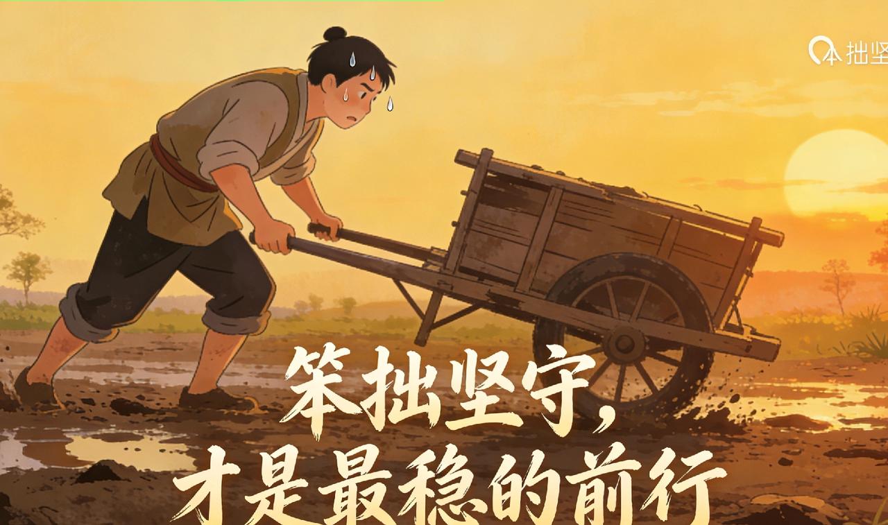 笨拙的坚守，最稳的前行
 
       人生从不是捷径铺就的坦途，而是一场需要