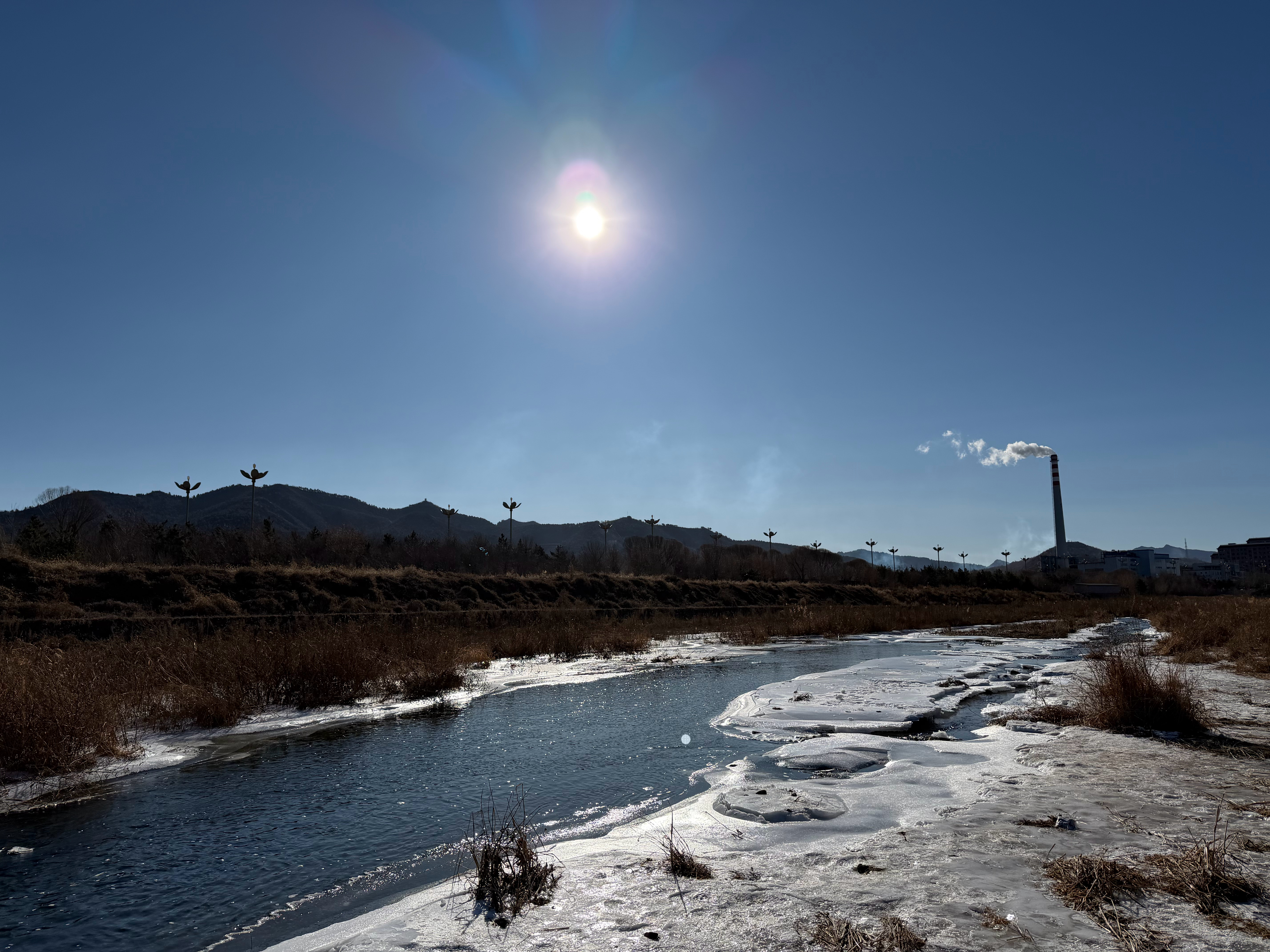 来个直接怼太阳的对比。顺序是iPhone 17 Pro Max，Galaxy S