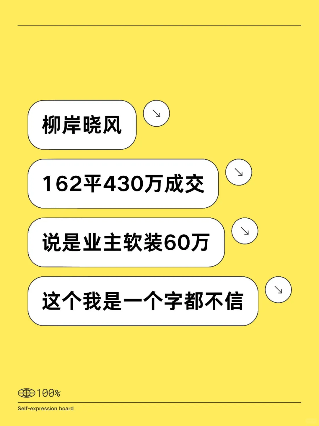 柳岸晓风162平430万成交