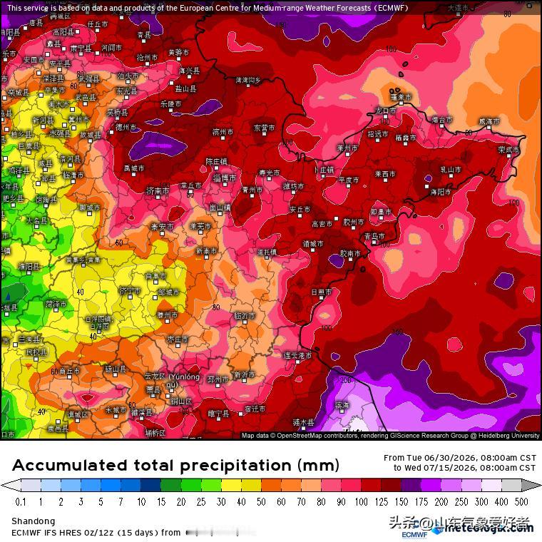 【山东中期降雨分析:7月上旬多轮降雨就绪，警惕超预期暴雨！】

最近一段时间，受