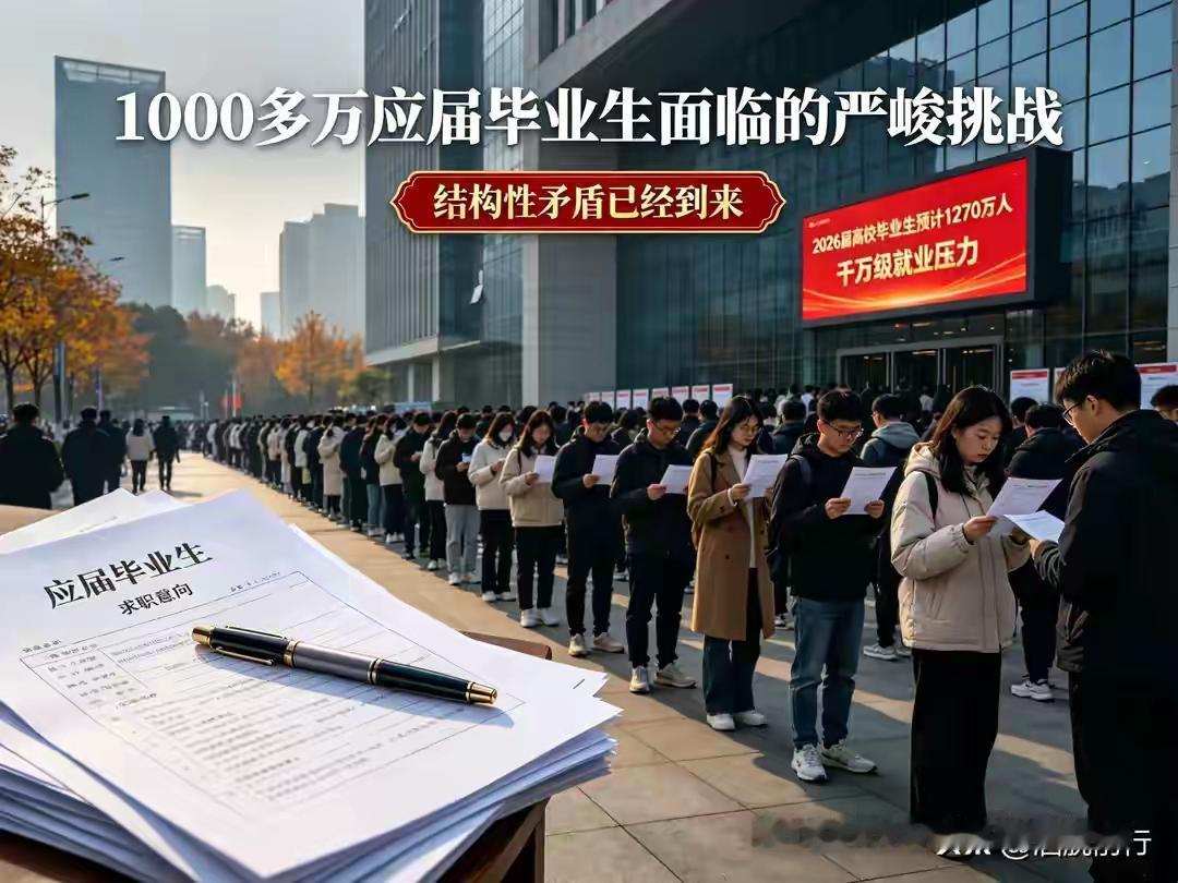 坏消息来了，国内一千多万应届毕业生要面对非常严峻的就业难题。2026届高校毕业生