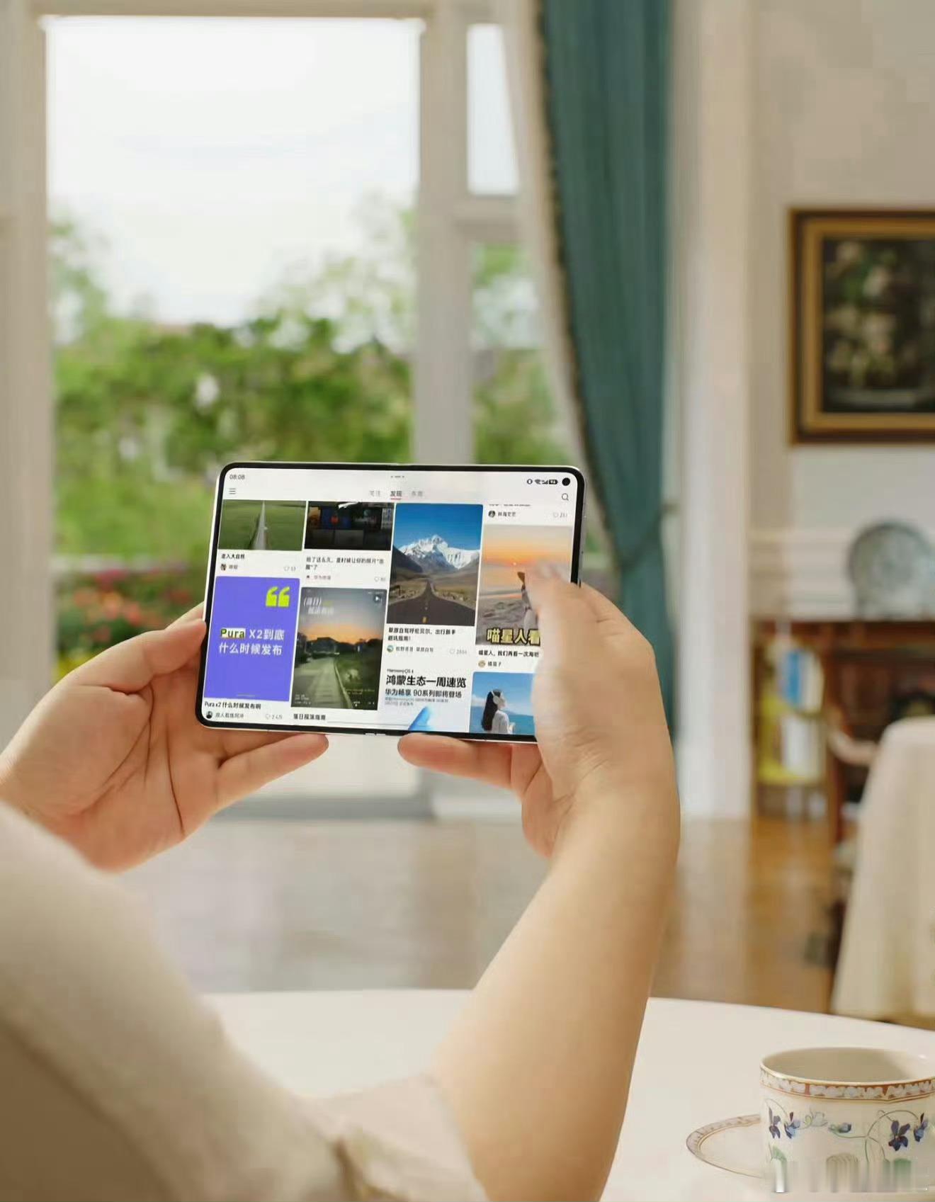 我去！Pura X Max这么大！！让我着实纠结了！就是不知道新配色好看不？华为