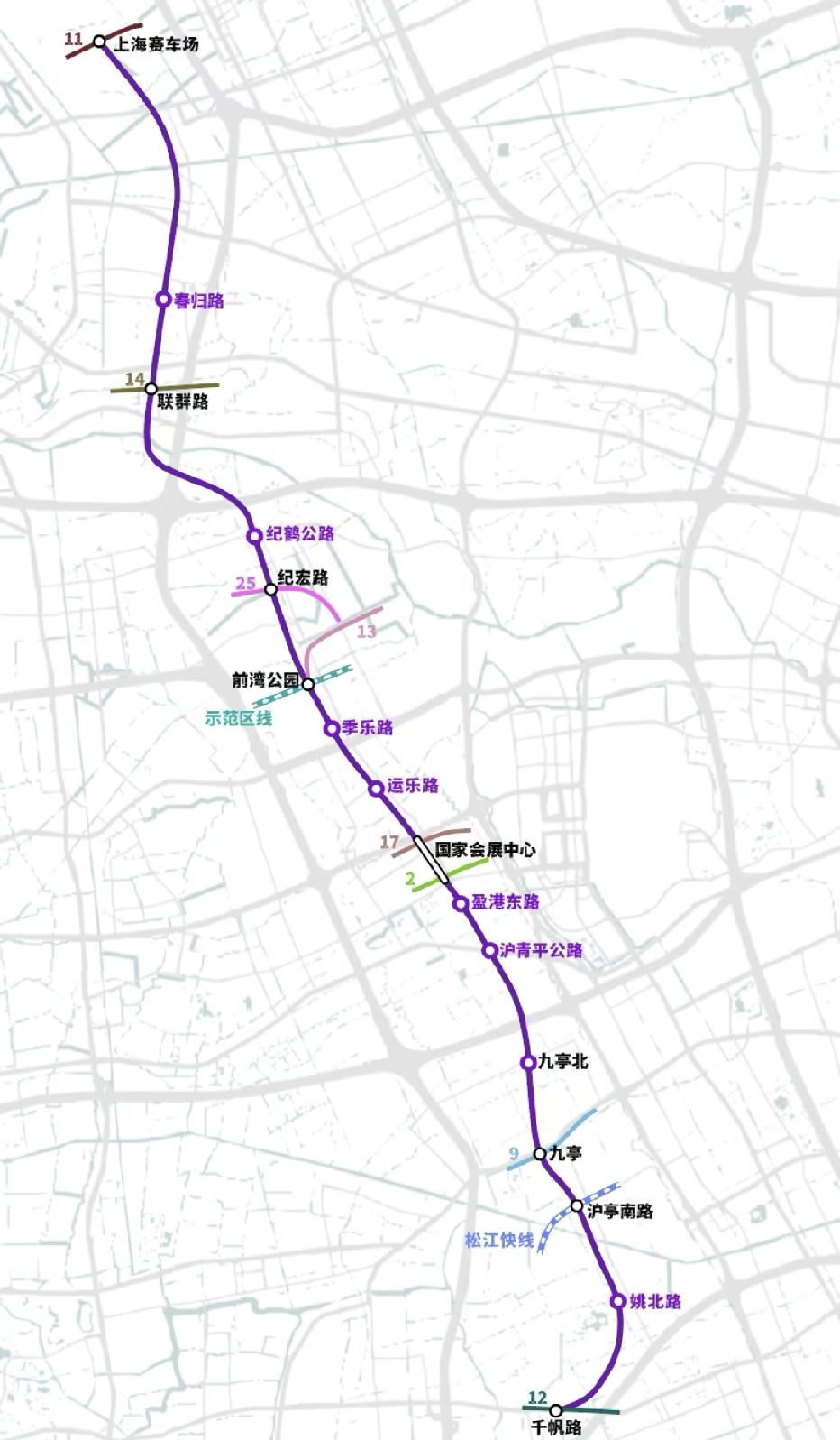 我们一起来了解这条贯穿上海九亭的南北向地铁线！

上海地铁29号线，线路总长大概