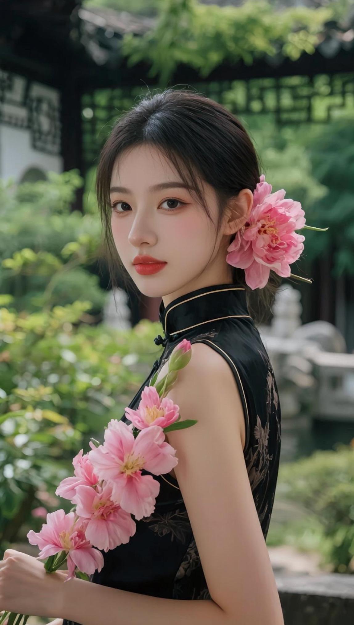 中式花韵写真 ai创作 AI创作灵感挑战赛太权威 全新AI写真