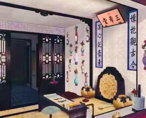 “三希堂”是清代乾隆皇帝的书房，位于故宫博物院养心殿的西暖阁；“三希堂”的名称有