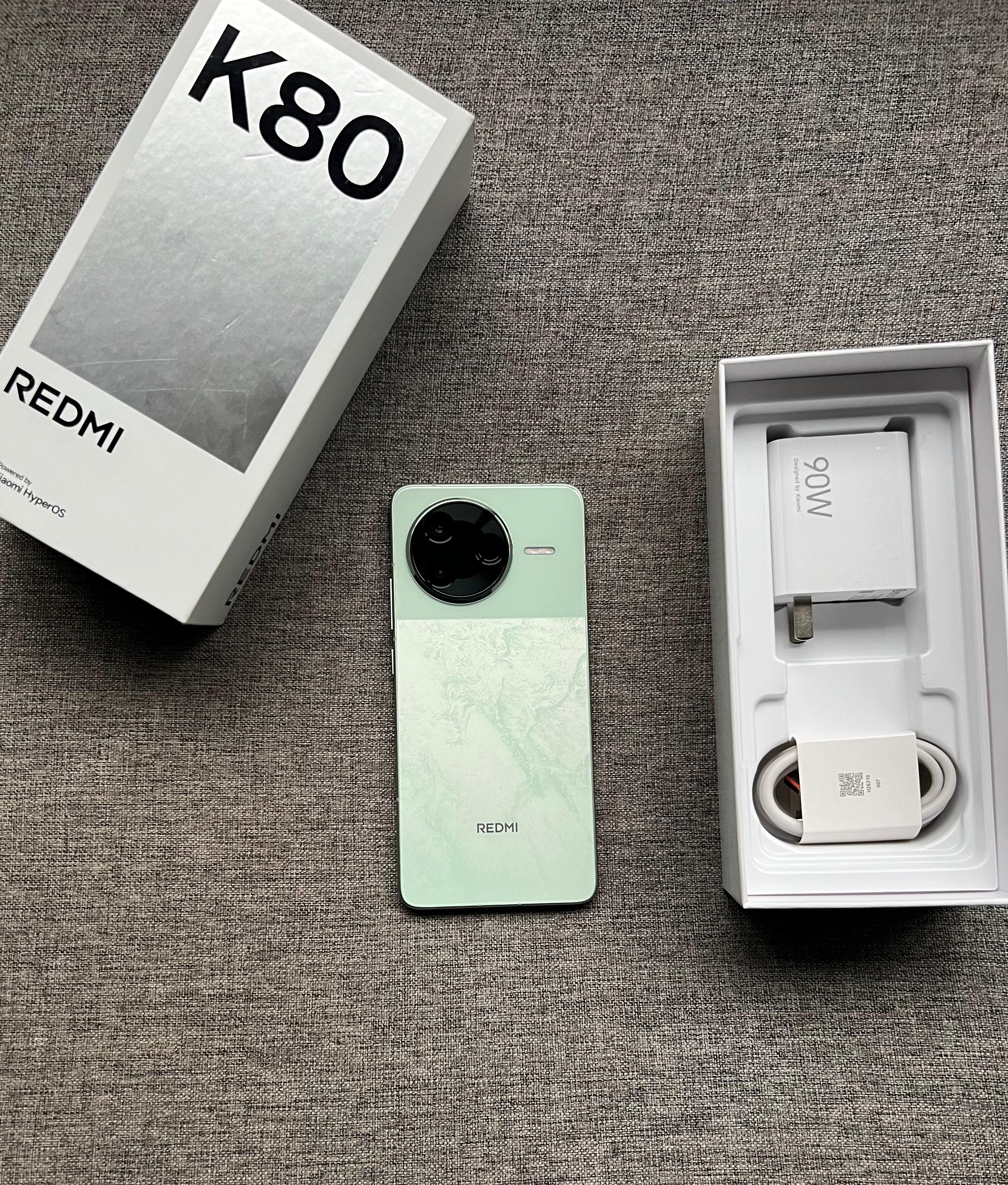 红米K80 16+512G 山峦青，99新全套，基本闲置，电池效率100，全国联