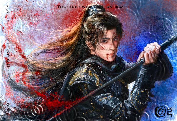 敖瑞鹏发博粉丝画的燕迟 谢谢你们喜欢燕迟谢谢你们喜欢燕迟，敖子发博粉丝画的燕迟，