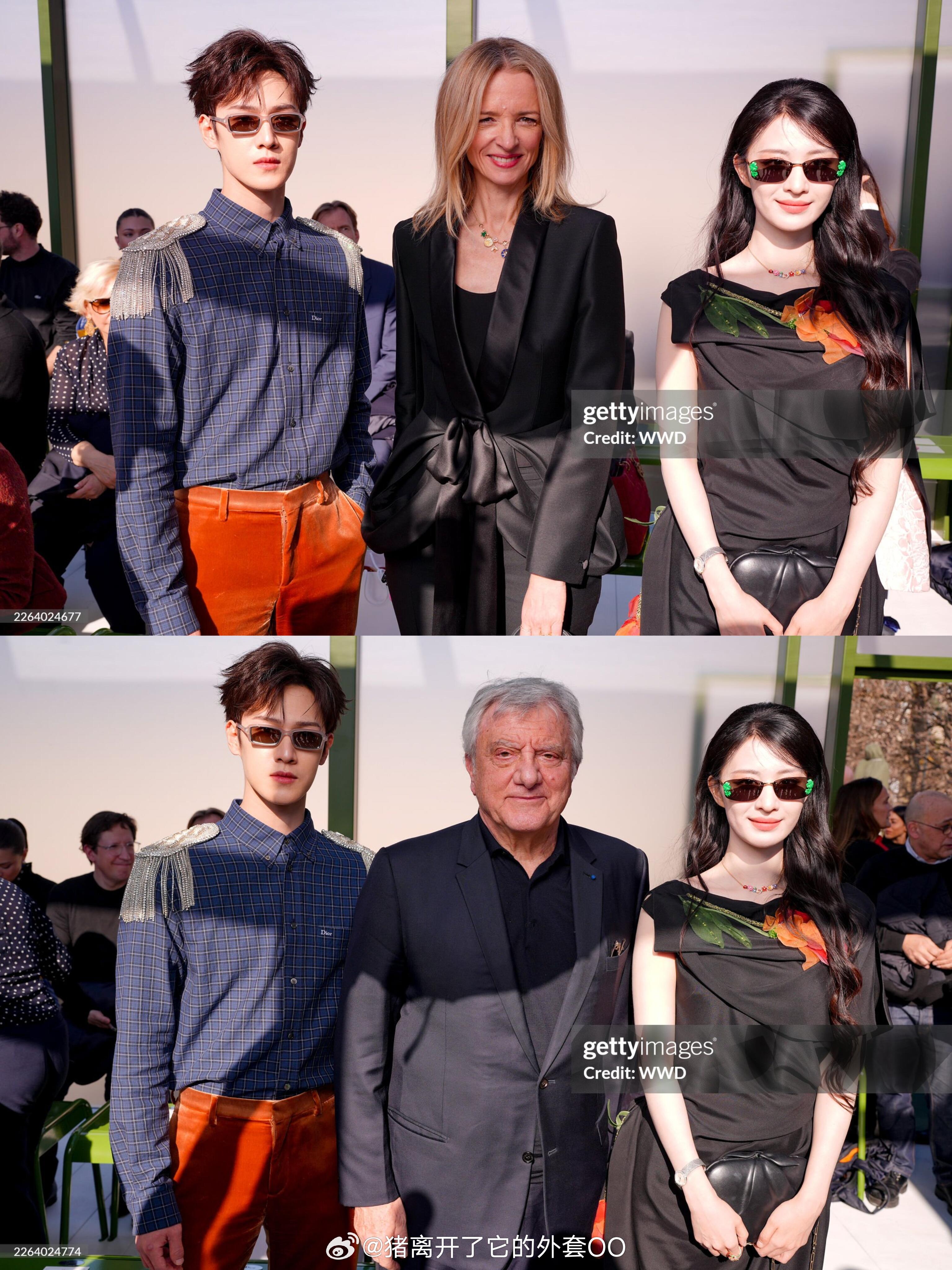 李昀锐王楚然巴黎时装周G社生图！！状态都好好