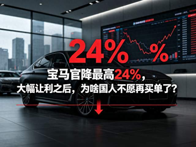 宝马官降最高24%，大幅让利之后，为啥国人不愿再买单了？