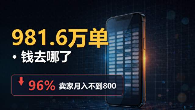闲鱼981万单AI服务，96%卖家月入不到800，钱去哪了