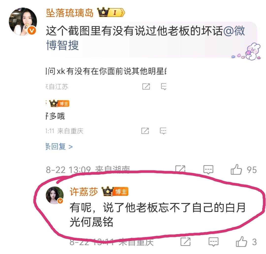 这个是真忍不住！许荔莎说许凯说于正忘不了他的白月光何晟铭… ​​​