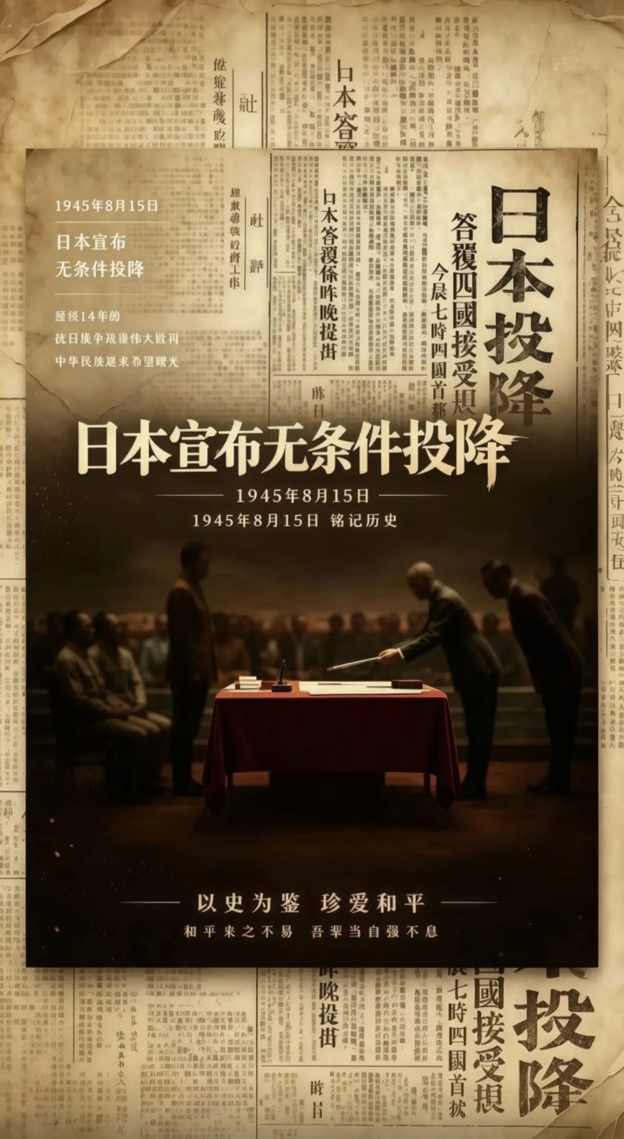 1945年8月15日 日本无条件投降