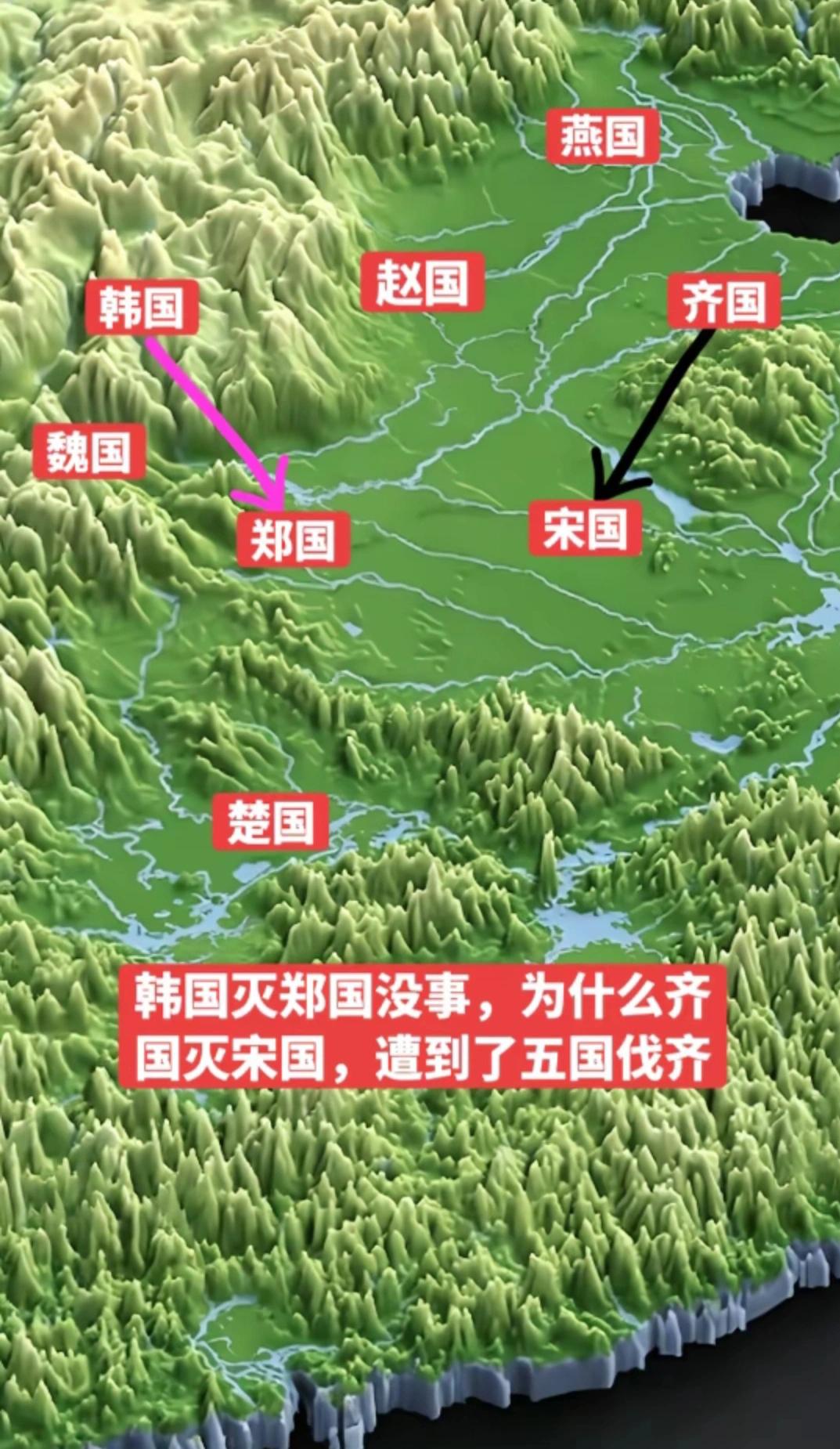 韩国灭郑没有事，齐国灭宋，为什么就会激起众怒！
  核心根源在于体量、地缘与国际
