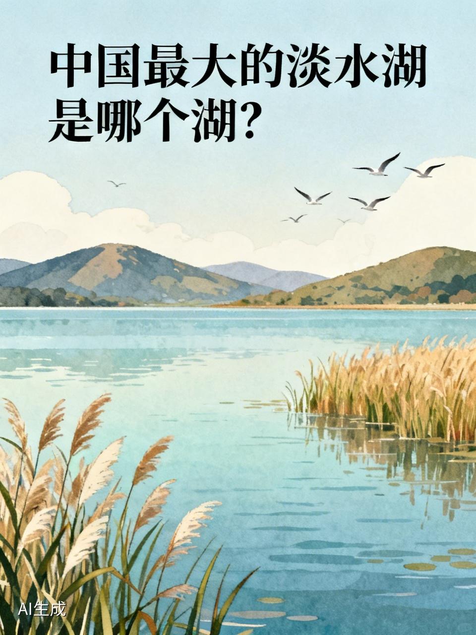 中国最大的淡水湖是哪个湖? 中国最大的淡水湖是鄱阳湖，它在江西省北部的长江南岸。