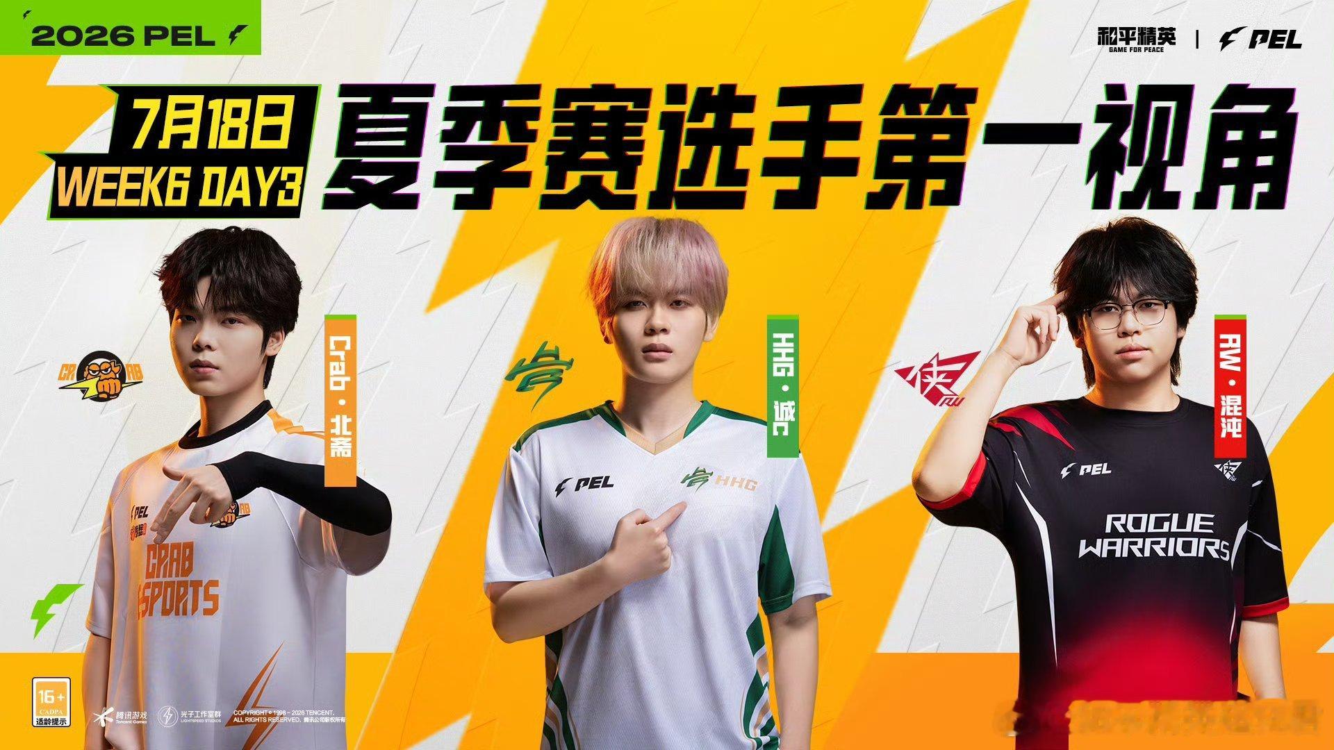 和平精英职业联赛 【2026PEL夏季赛】选手第一视角 常规赛 Week6 Da