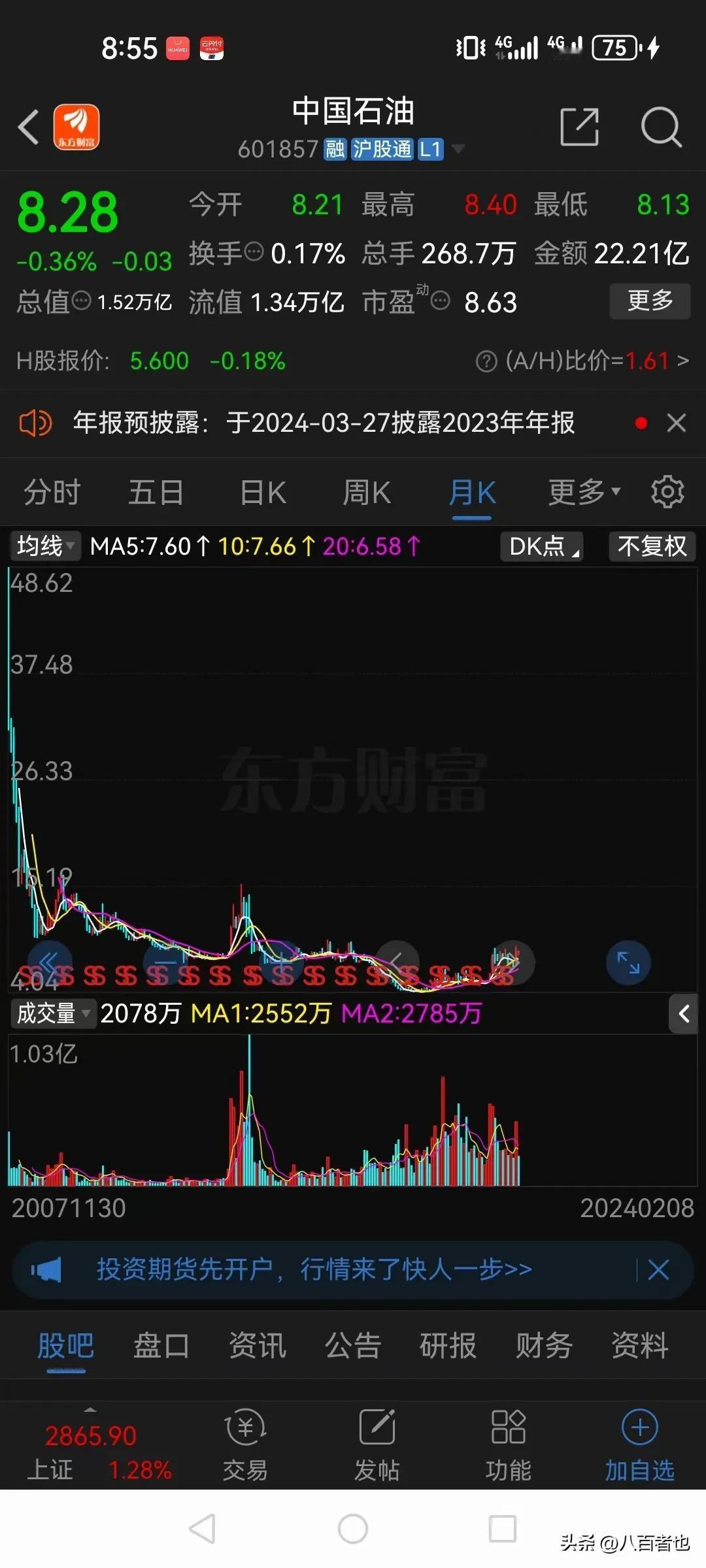 当年中石油，有多少人上当？

48元买的，跌50%，腰斩后24元一股，多少散户开