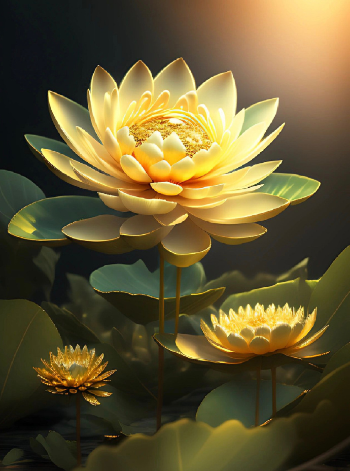 金色莲花 见者好运 