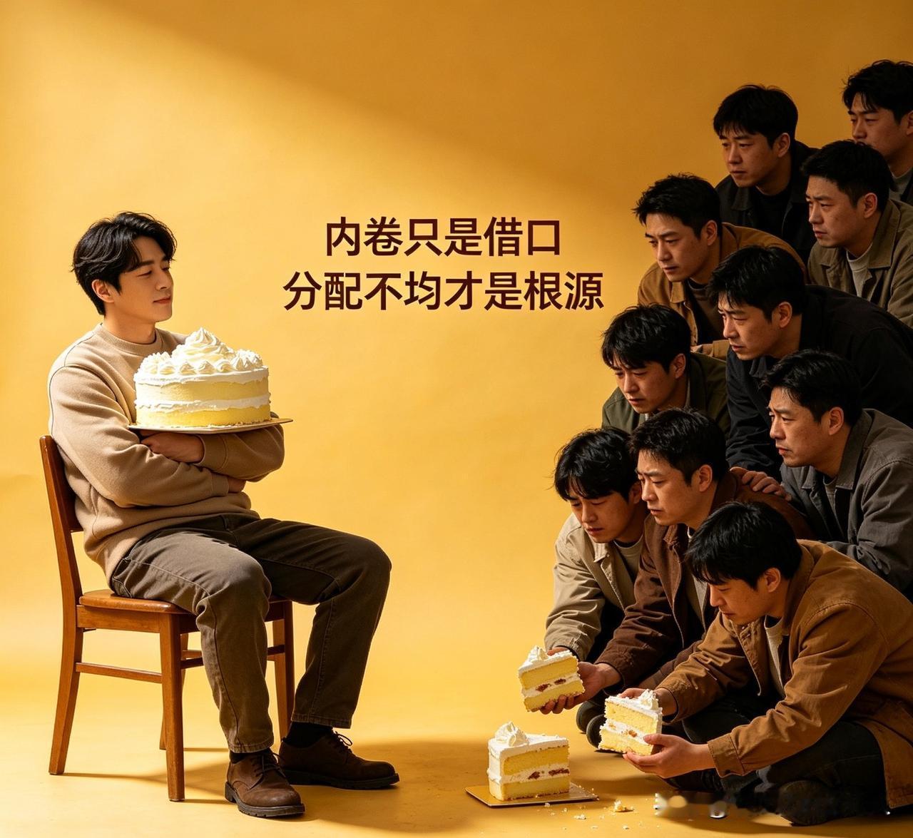 内卷从来都只是一块遮羞布，马克思在《资本论》中早已道出真相。

财富分配如同分蛋