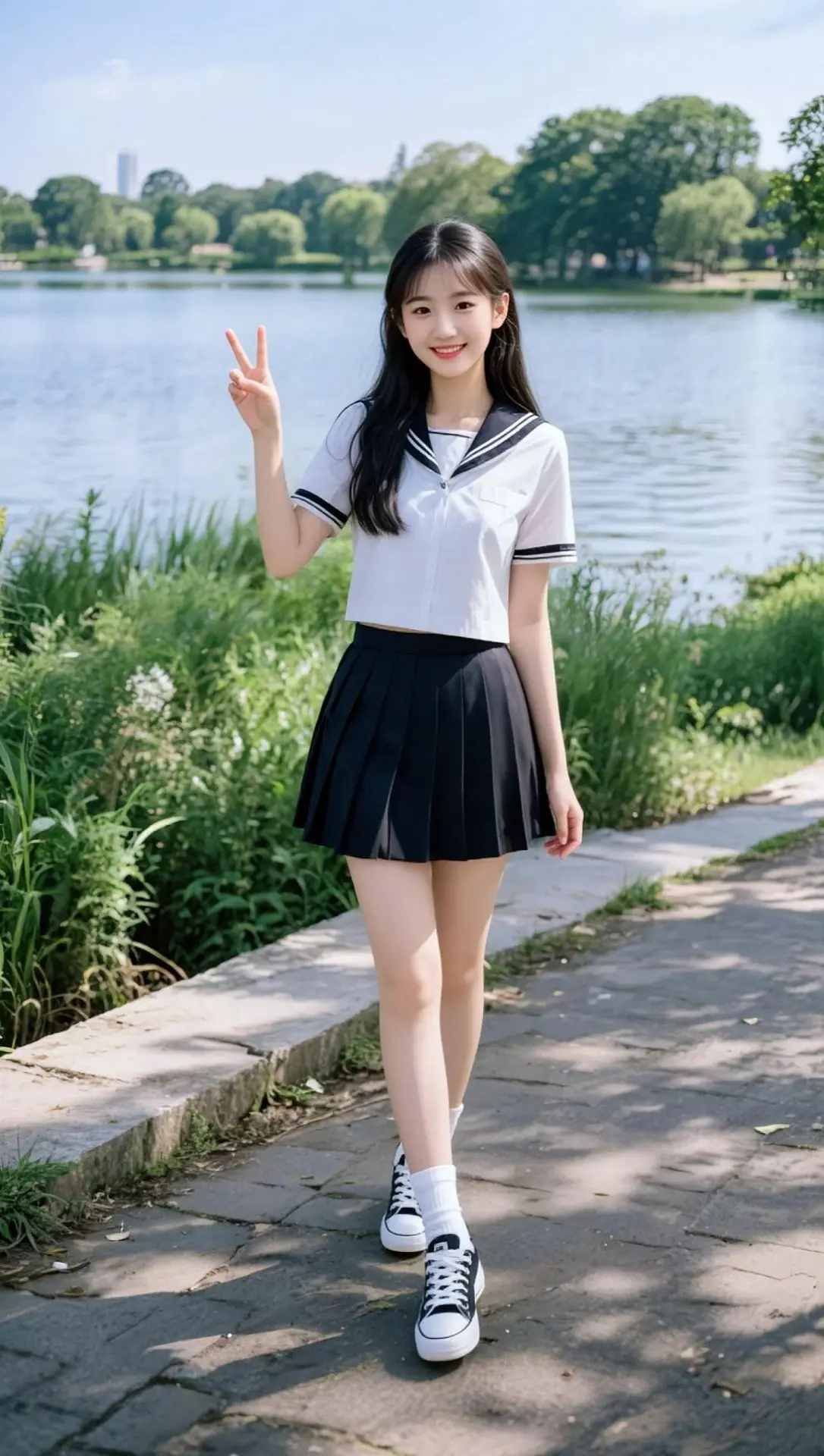 AI少女制服写真 ai创作
