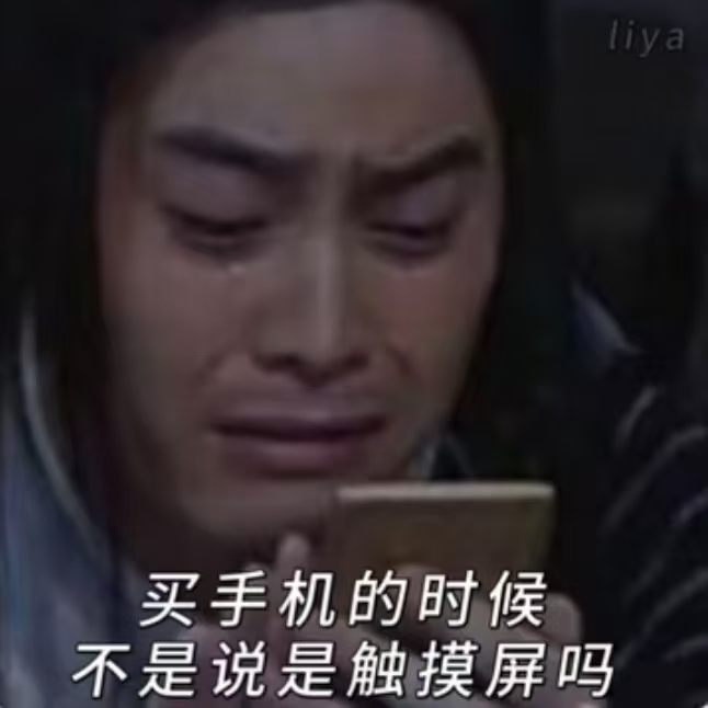 买手机的时候不是说是触摸屏吗？ 