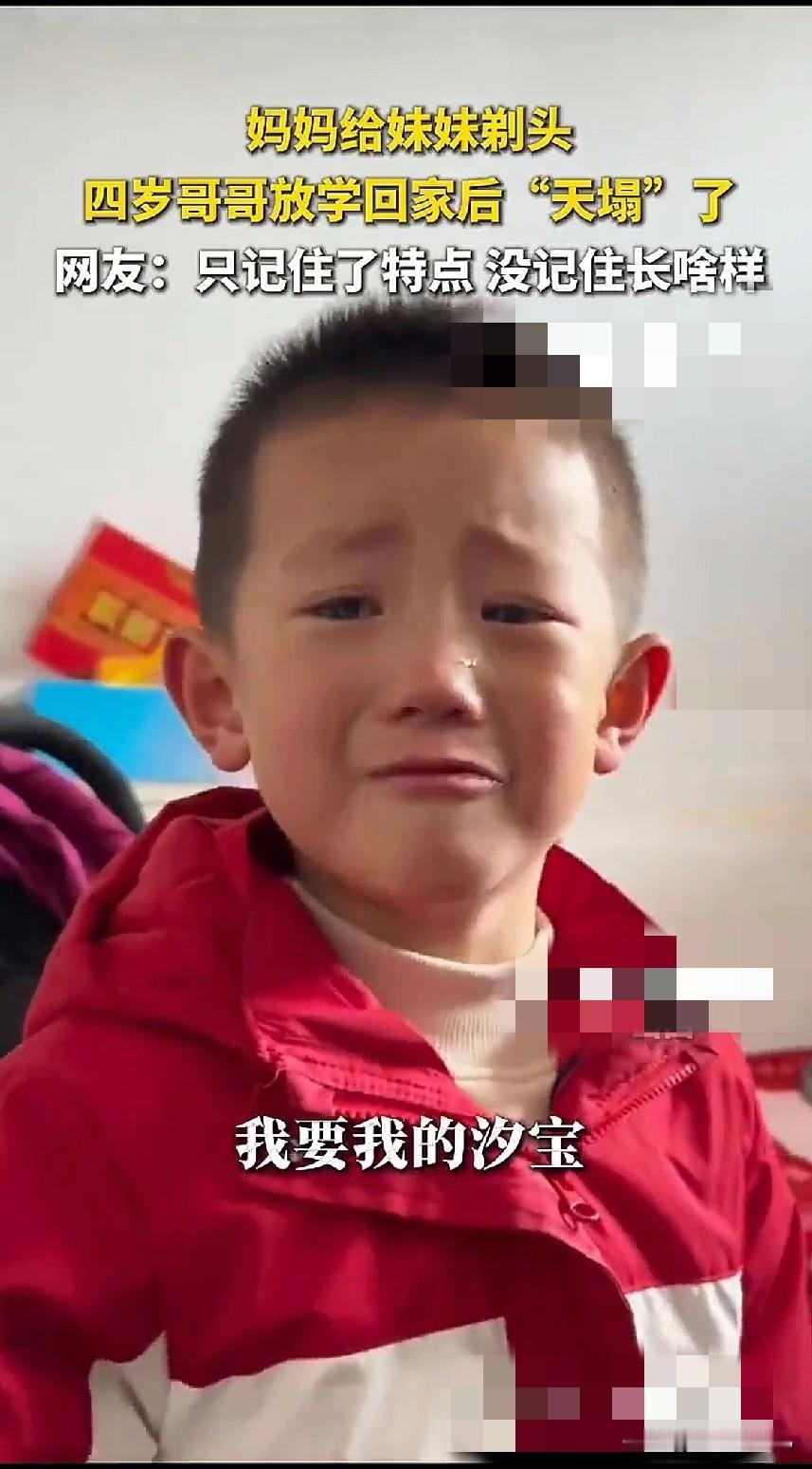 四岁哥哥认不出剪发妹妹：那些藏在细节里的深情
 
山西一则暖心又好笑的视频走红网