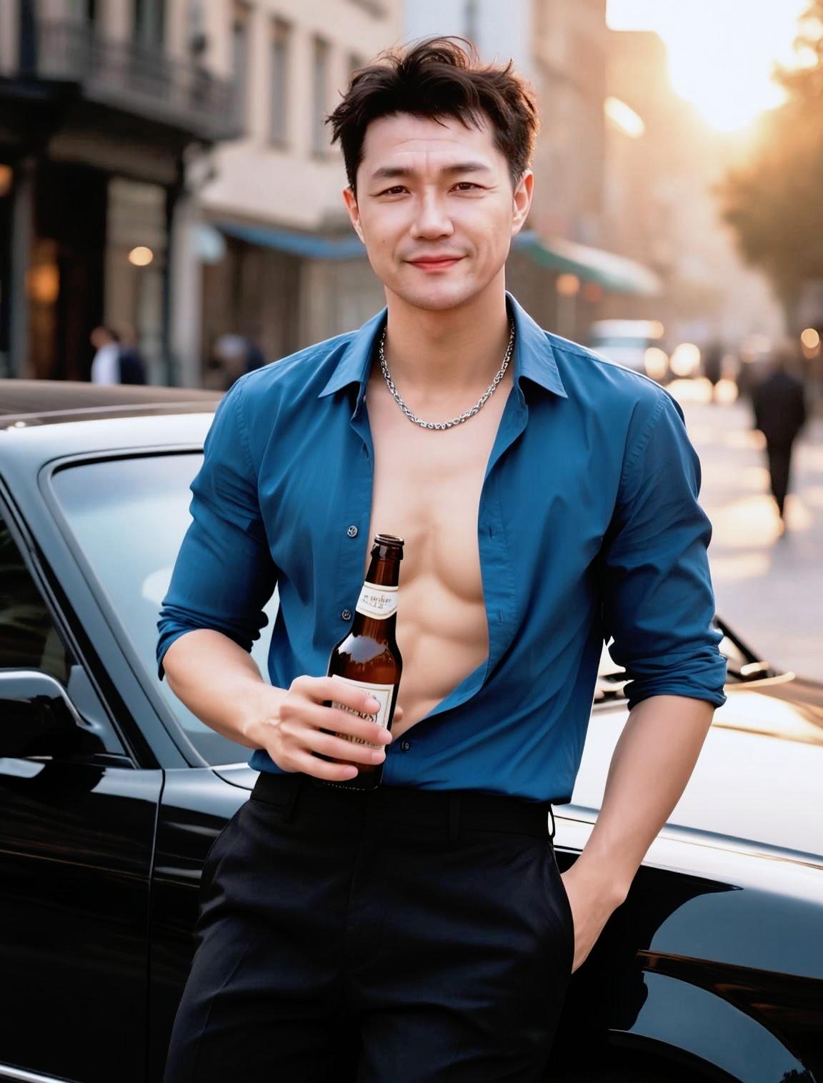 AI黄昏型男写真 随变ai随便玩