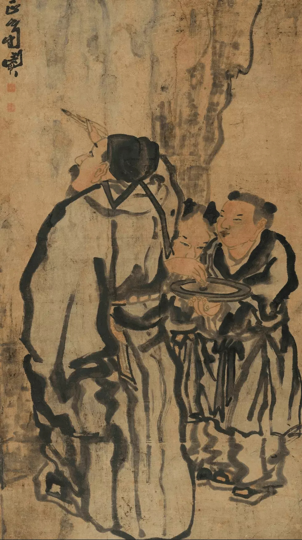 闵贞（1730-约1788年）清代扬州画派的代表人物之一。其作品中的人物服饰线条