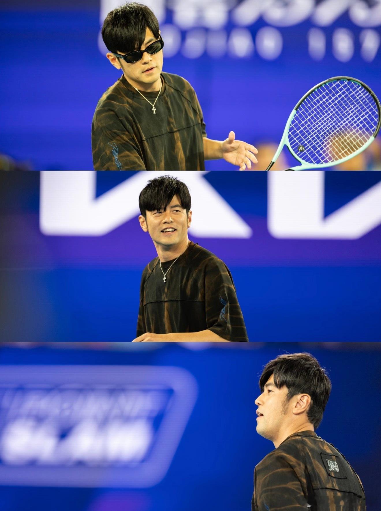 周杰伦在球类面前就必须是个帅字从耍帅到签名只用5秒哈哈哈，请给杰伦一首歌的时间吧