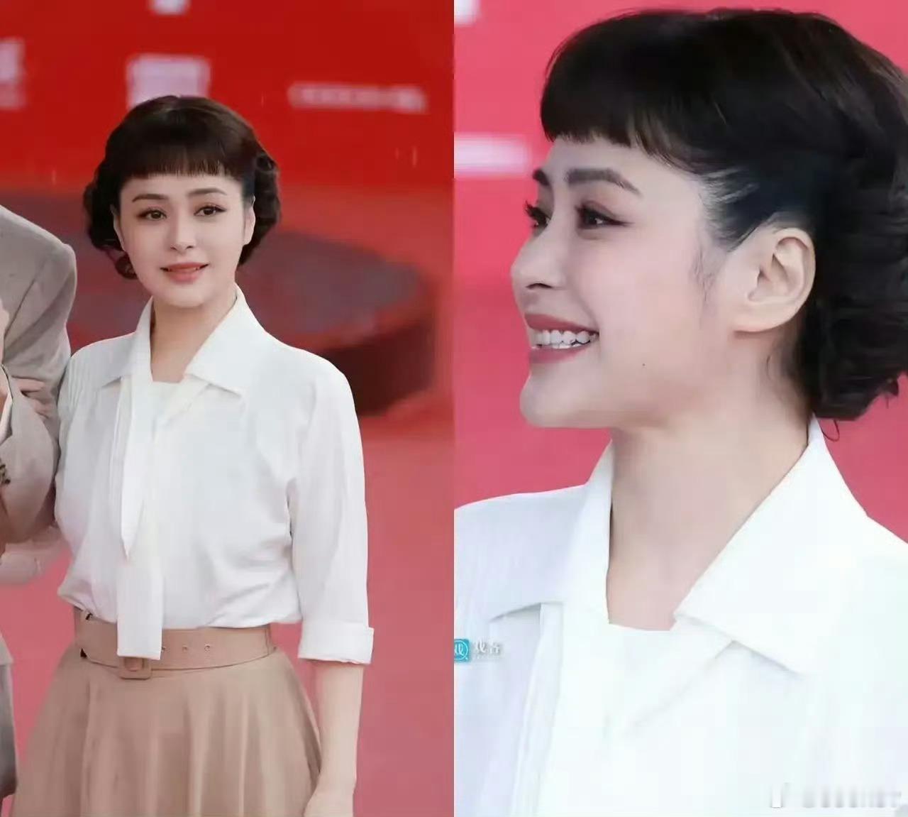 阿娇真的很美，但我承认，我真没认出来她仿的是赫本《罗马假日》的妆 