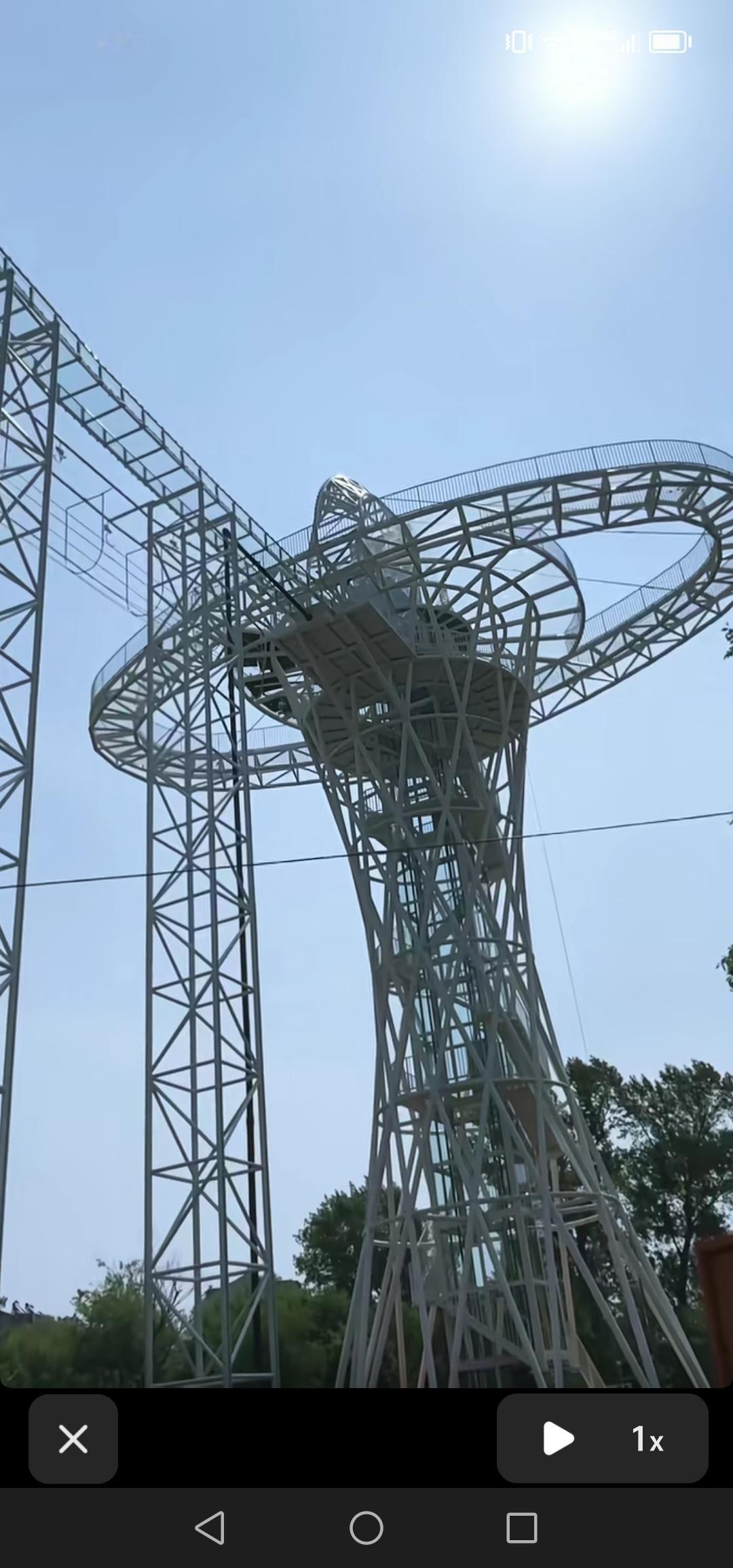 好消息！吉林市江北公园江城欢乐世界的高空漂流项目进入试水阶段啦，你是否满怀期待？