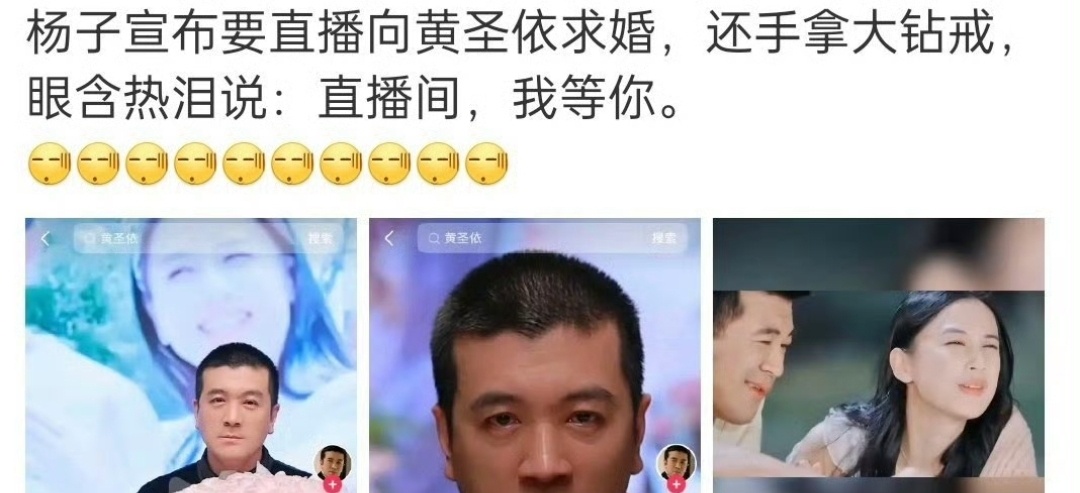 杨子重新向黄圣依求婚   什么再见爱人，再见杨子吧，再也不想看到他任何画面了，到