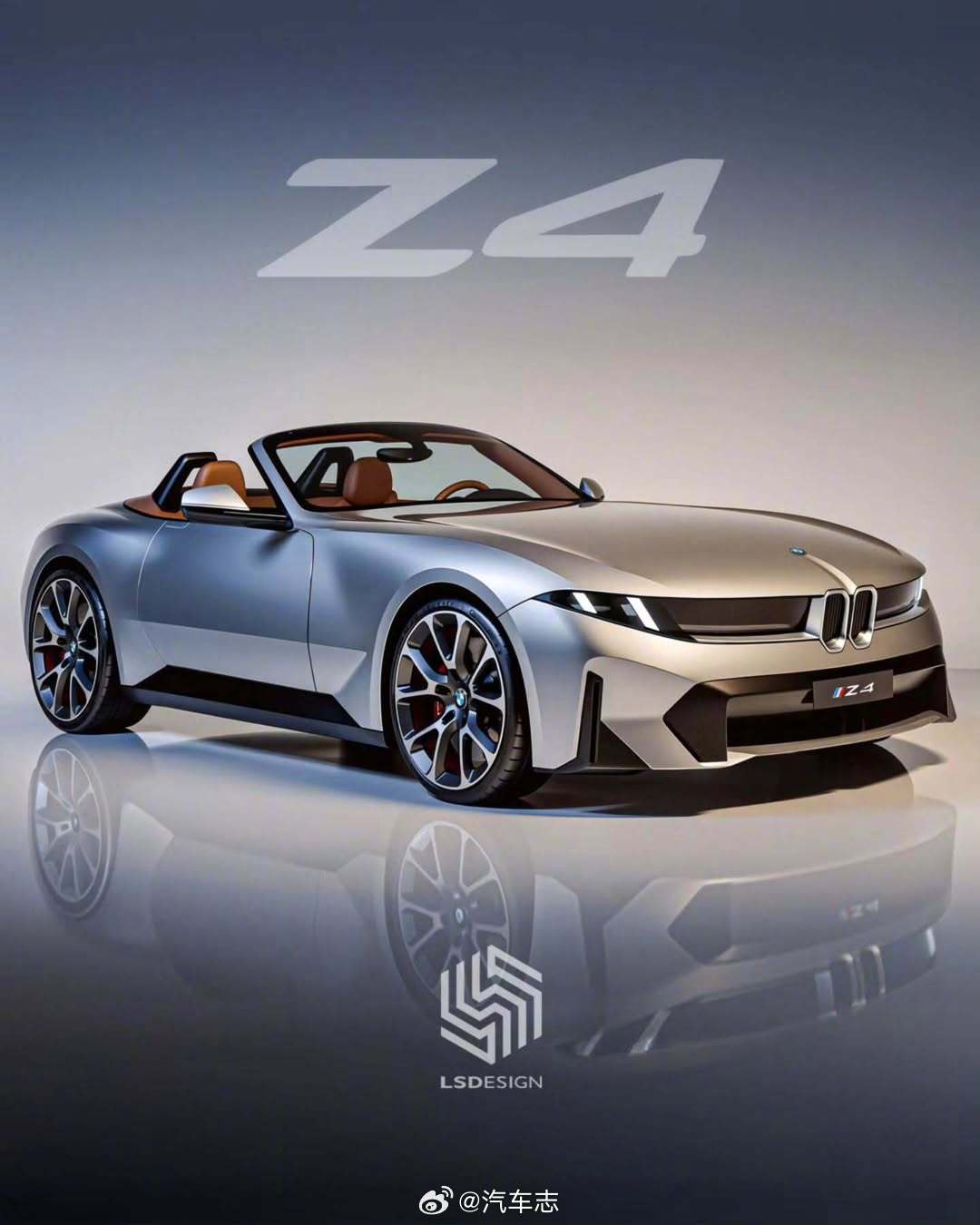 把iX3的设计语言套进Z4，感觉很漂亮，又协调～z宝马宝马z4 ​​​