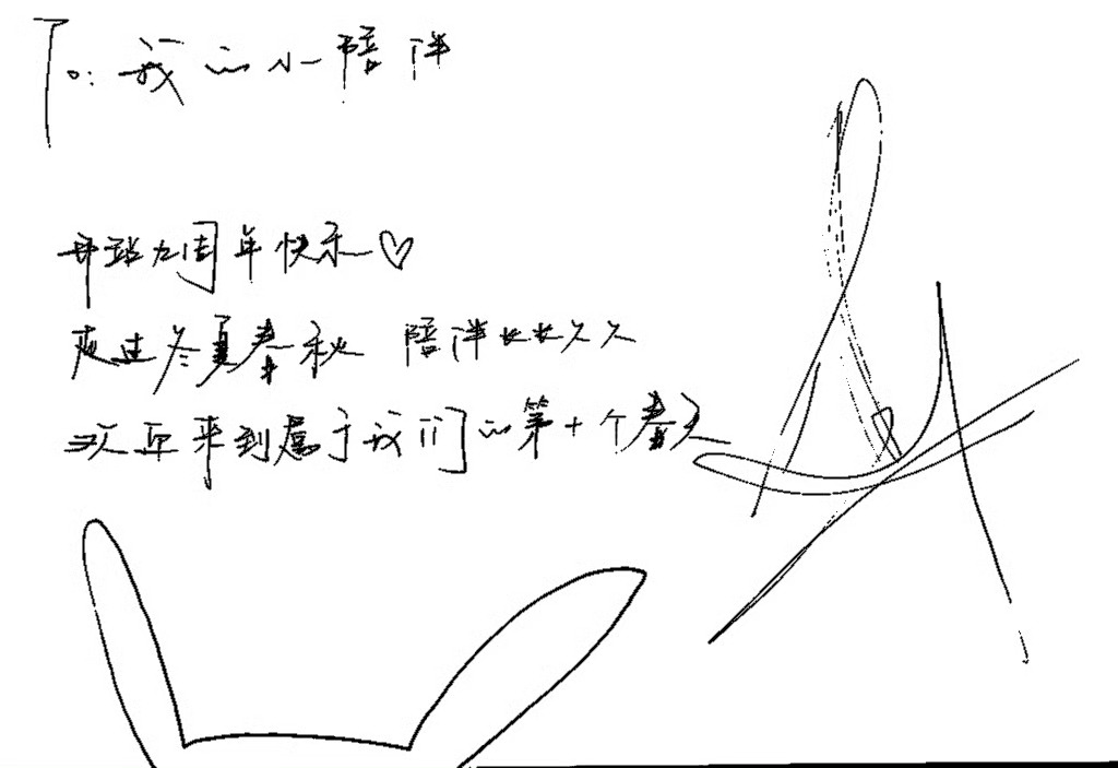 易烊千玺 hhhh收集了一些给陪伴的to签画的太萌了吧